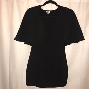 Deep Cape Bodycon Dress